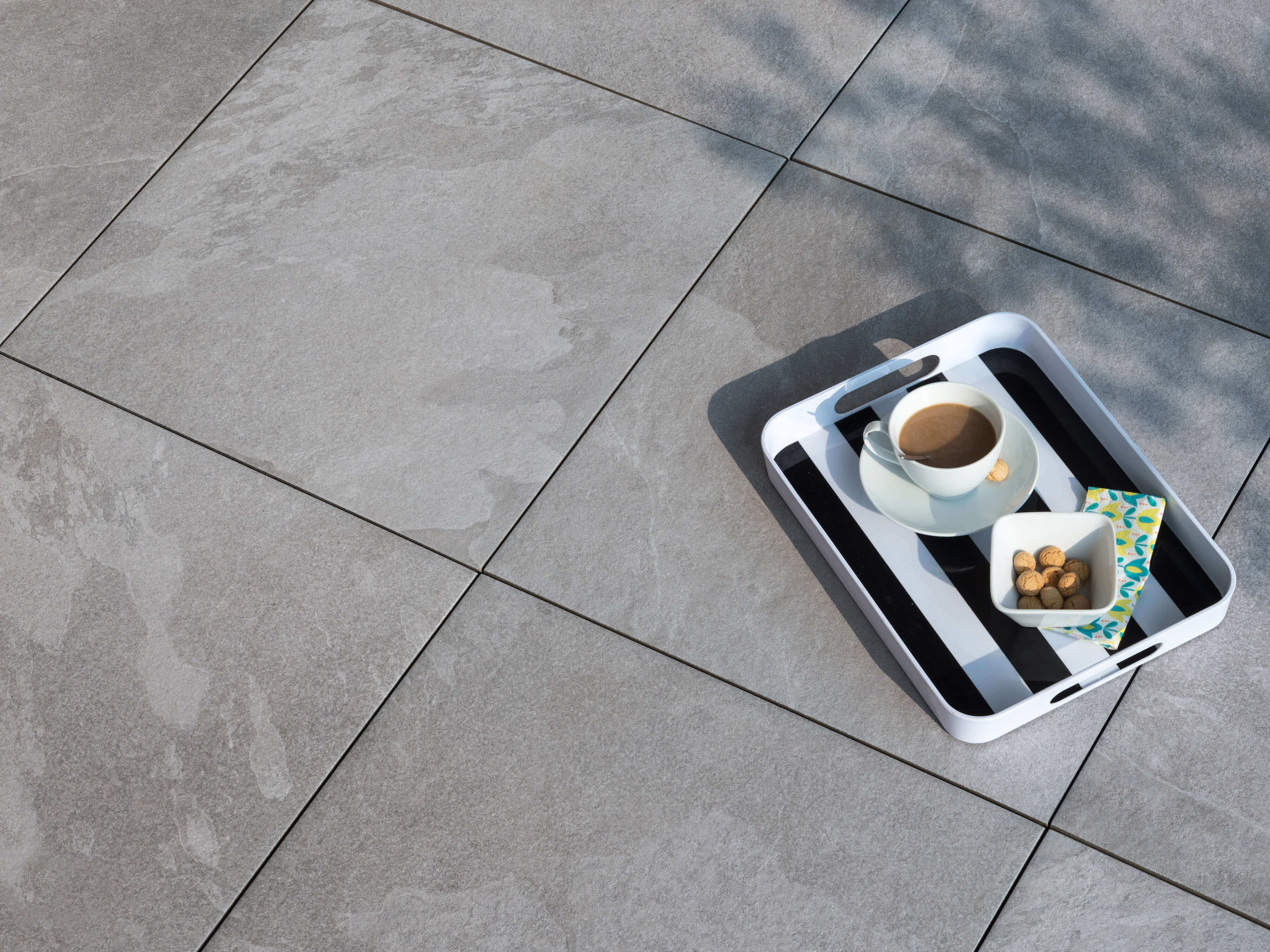 Terrassenplatten Alpine Grey Schieferoptik Stonenaturelle